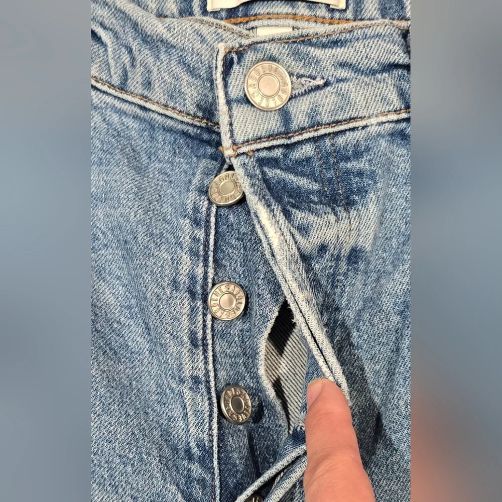 Agolde Riley Long High Waisted Straight Leg Jeans Size 28 - Picture 6 of 8